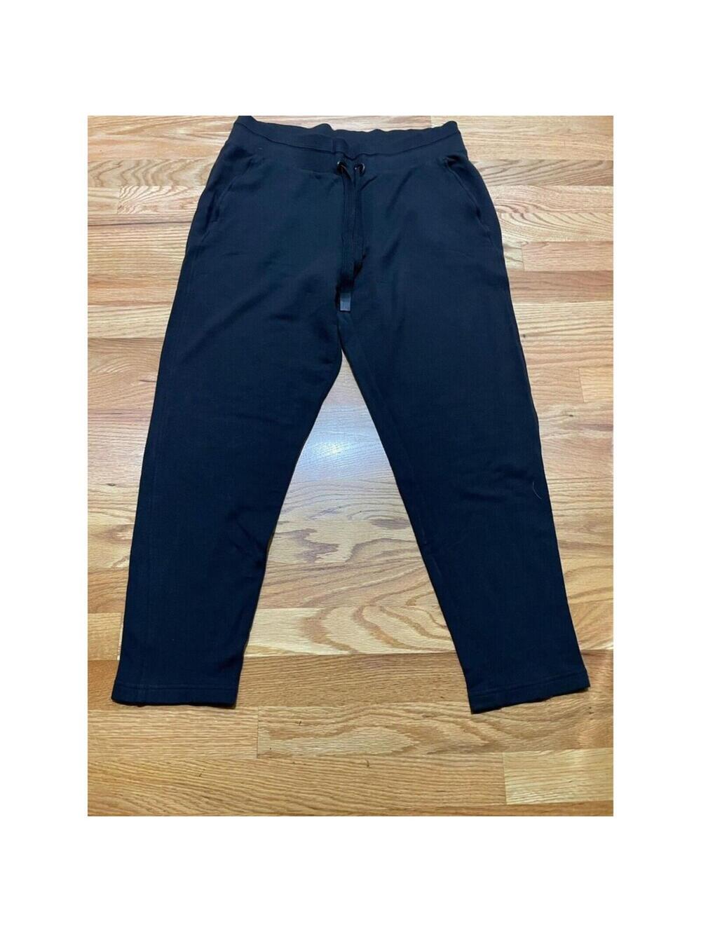 Women’s Athleta Black Sweatpants Cropped Ankle Length M Medium Soft lounge
